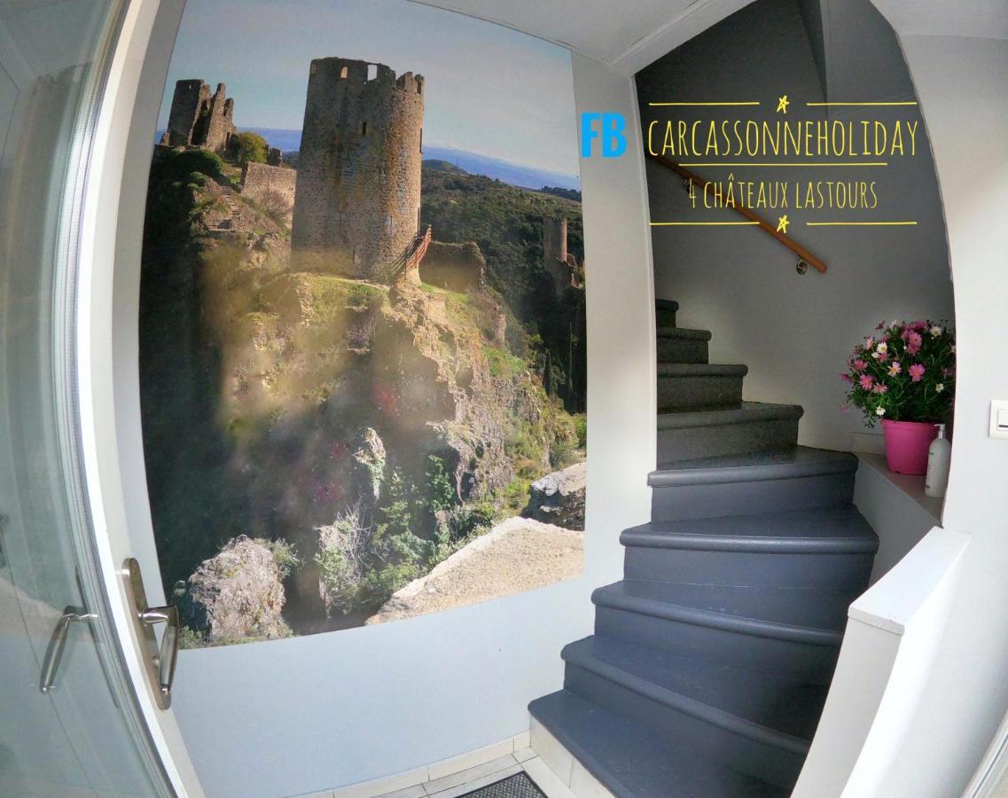 4 Châteaux Lastours 3 star air conditioned APARTMENT SURDESPINE Exterior foto